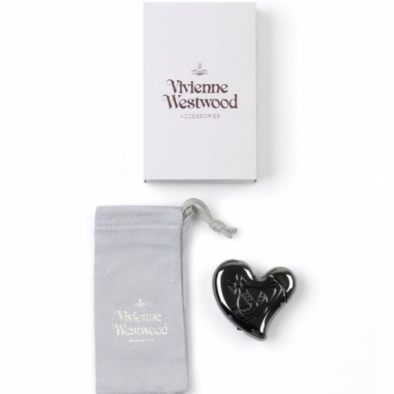 Vivienne Westwood Heart Orb Engraved Lighter Gunmetal