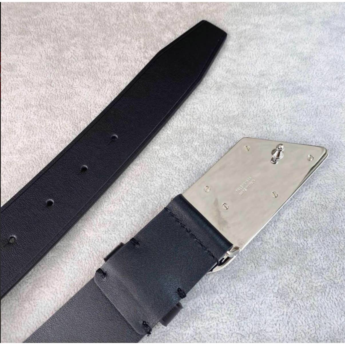 BALENCIAGA BB Buckle Leather Belt