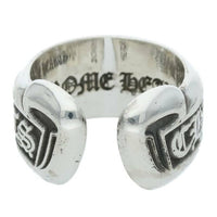 Thumbnail for CHROME HEARTS Small Scroll Label Silver Ring