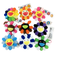 Thumbnail for Takashi Murakami Rainbow Flower Plushie cushion (8x8cm)